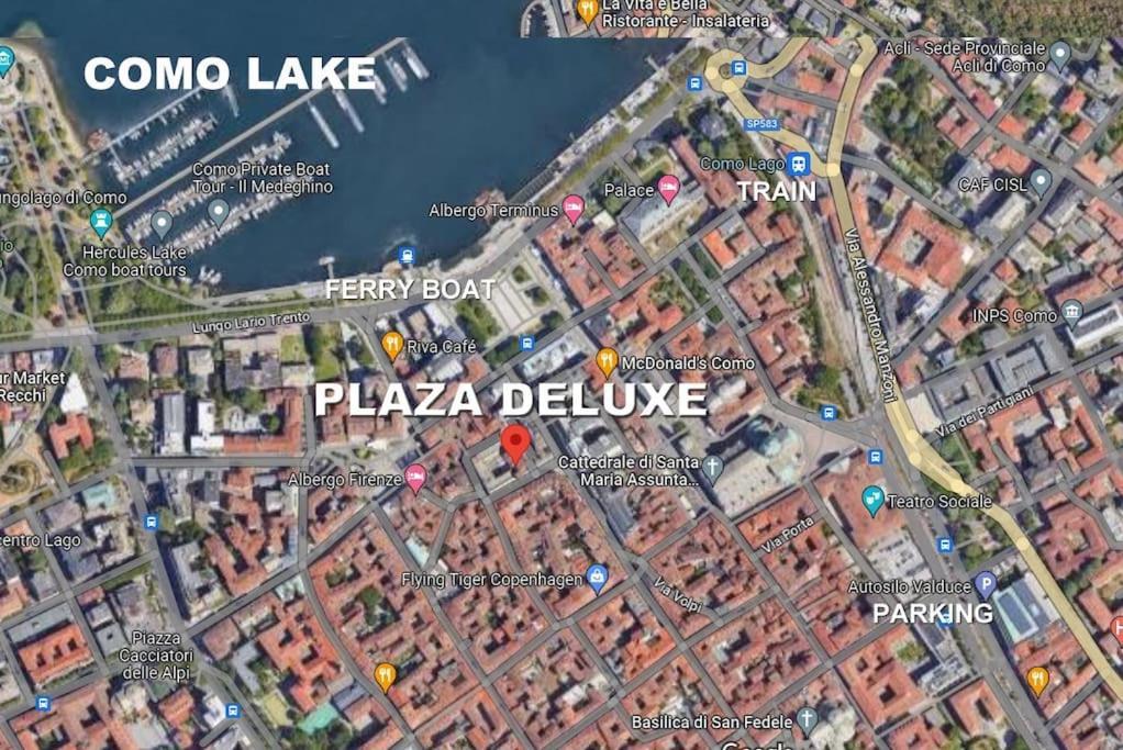 Plaza Deluxe Modern Center House - View Como Lake - Top Privacy Bagian luar foto